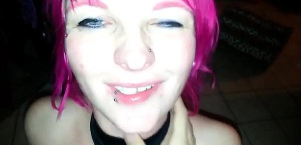  Pink haired girls are always ready to open wide